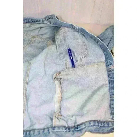 Gold Wing Road Rider Vintage Denim Graphic Biker Oversized Y2K Jacket Men's XXXL - Picture 14 of 16